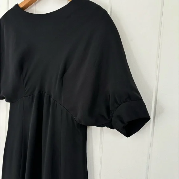 Vintage 1960s Teal Traina Dress Black Mod Unique Collectible Minimal Monochrome - Picture 5 of 16